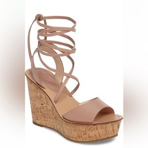 Topshop Wraparound Platform Wedge Sandal